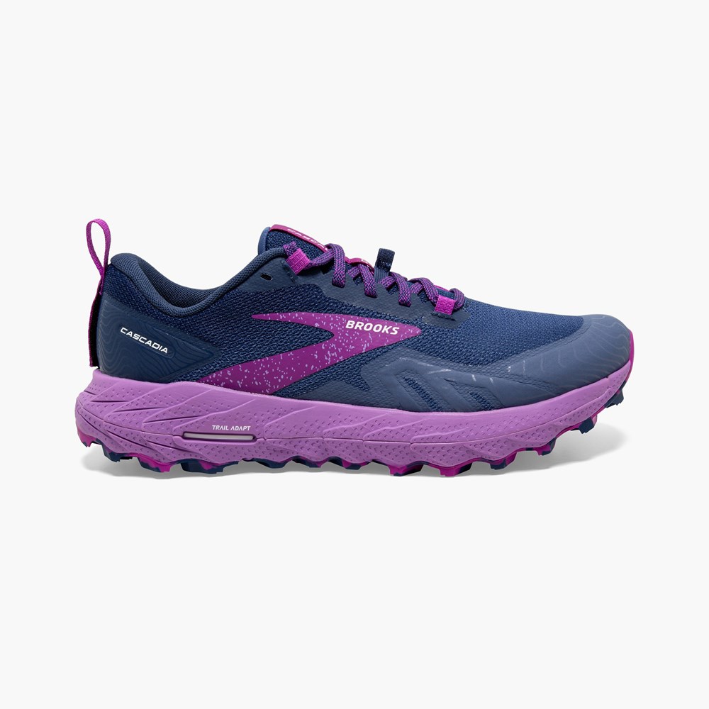 Chaussure Trail Running Brooks Cascadia 17 Citron Noir Femme | HMM-3676546